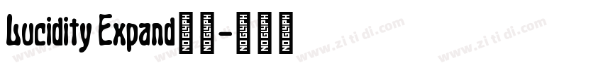 Lucidity Expand字体字体转换